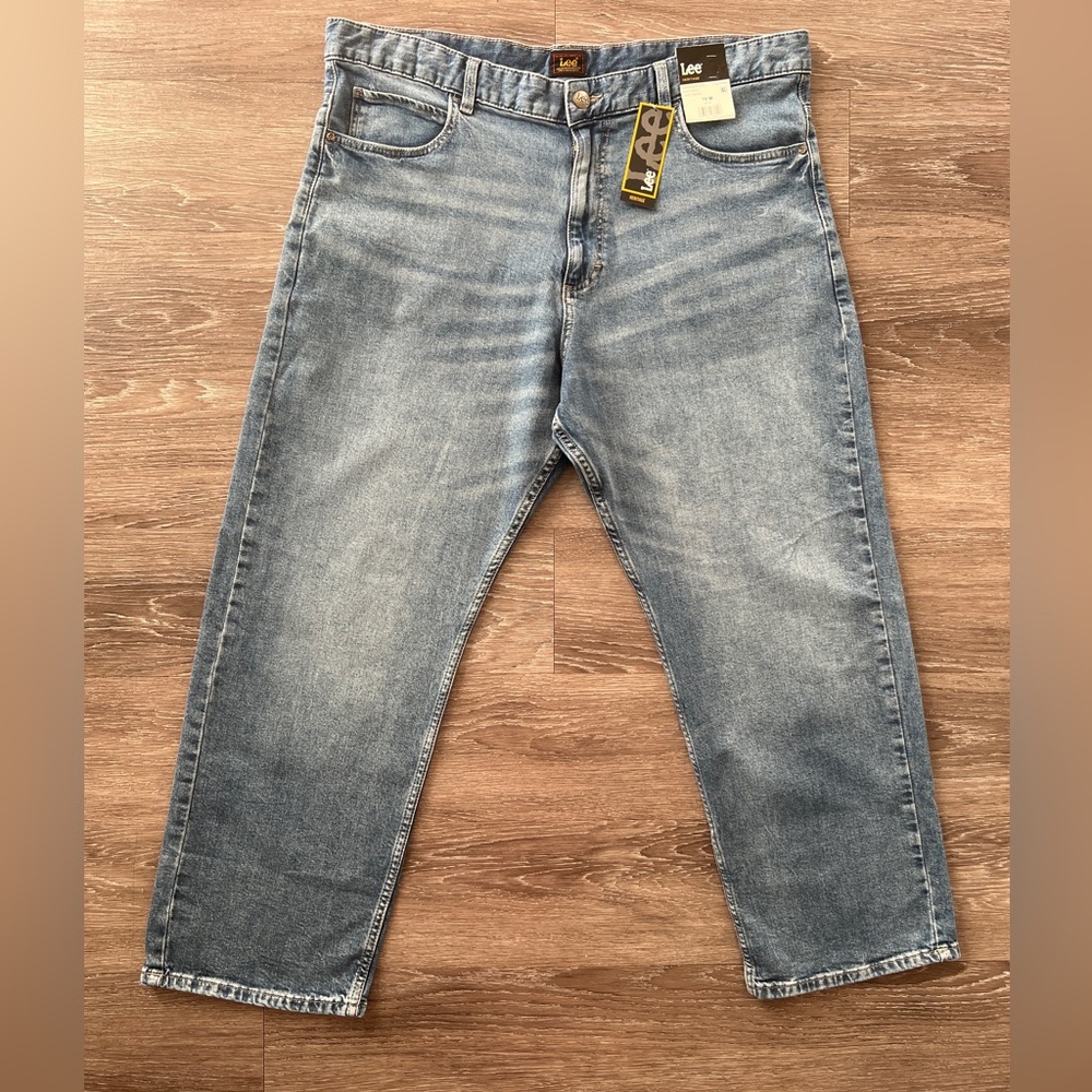 Lee Heritage High Rise Straight Jeans Size 18M Light Wash NWT